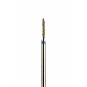 Фреза алмазная формы пламя полусферический конец синяя 1,8 мм (018)